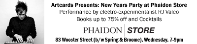 Artcards Presents New Years Party at Phaidon Store